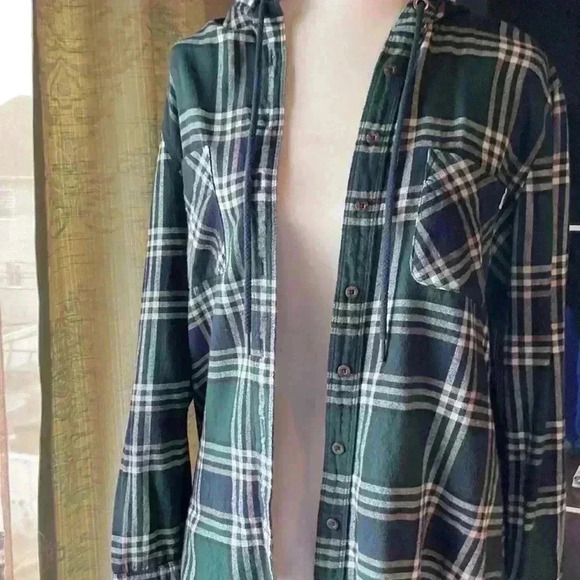 🔥2/30$🔥Garage boyfriend  shirt with hoody - Picture 1 of 5